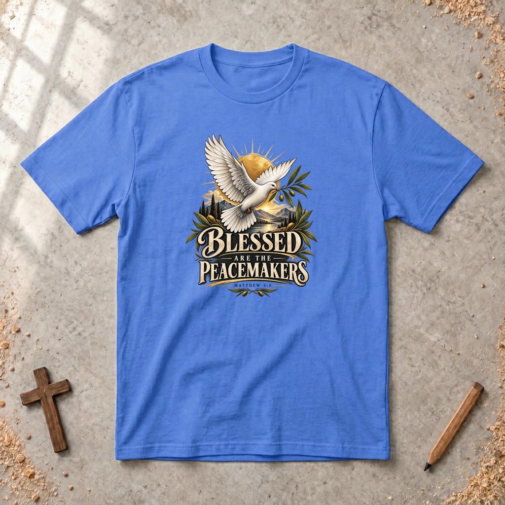 Blessed Are the Peacemakers — Matthew 5:9 Christian T-Shirt