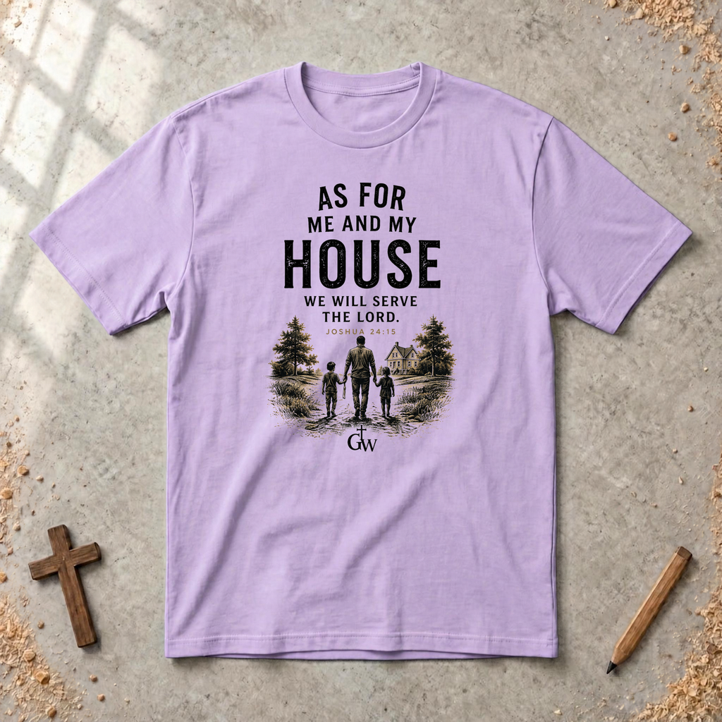 As for Me and My House — Joshua 24:15 Christian Family T-Shirt