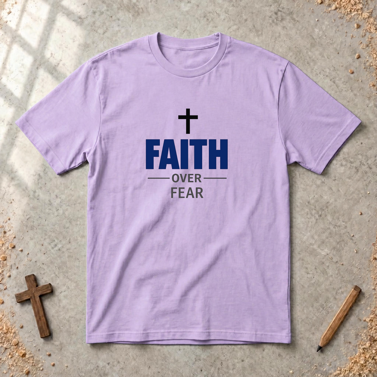 Faith over Fear-minimalist Tshirt