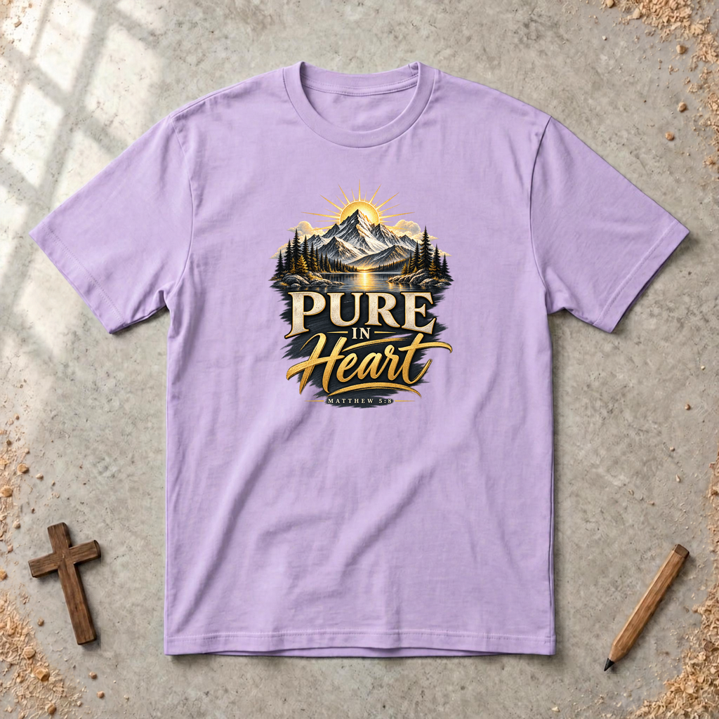 Pure in Heart — Matthew 5:8 Christian T-Shirt