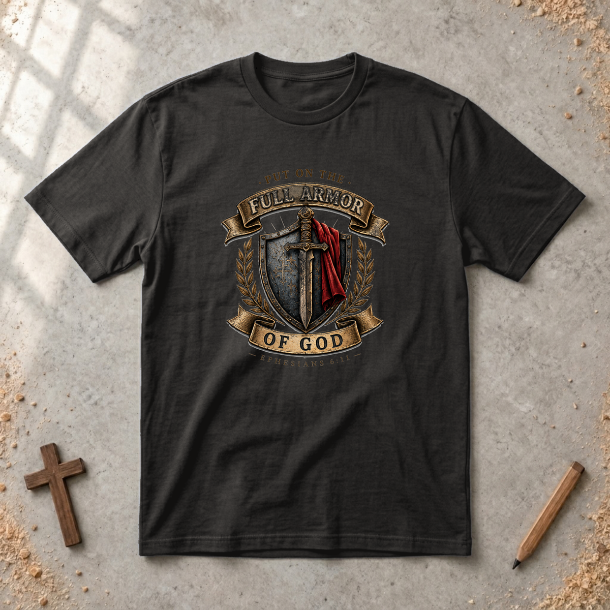 Full Armor of God — Ephesians 6:11 Christian T-Shirt