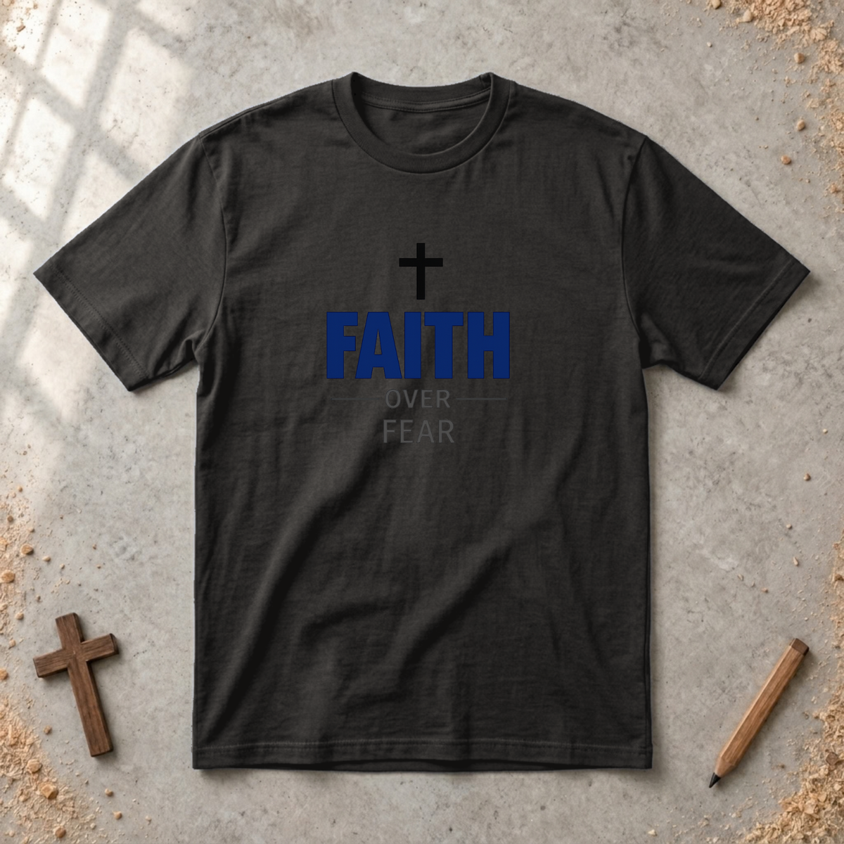Faith over Fear-minimalist Tshirt