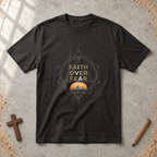 Faith over Fear-geometric Tshirt