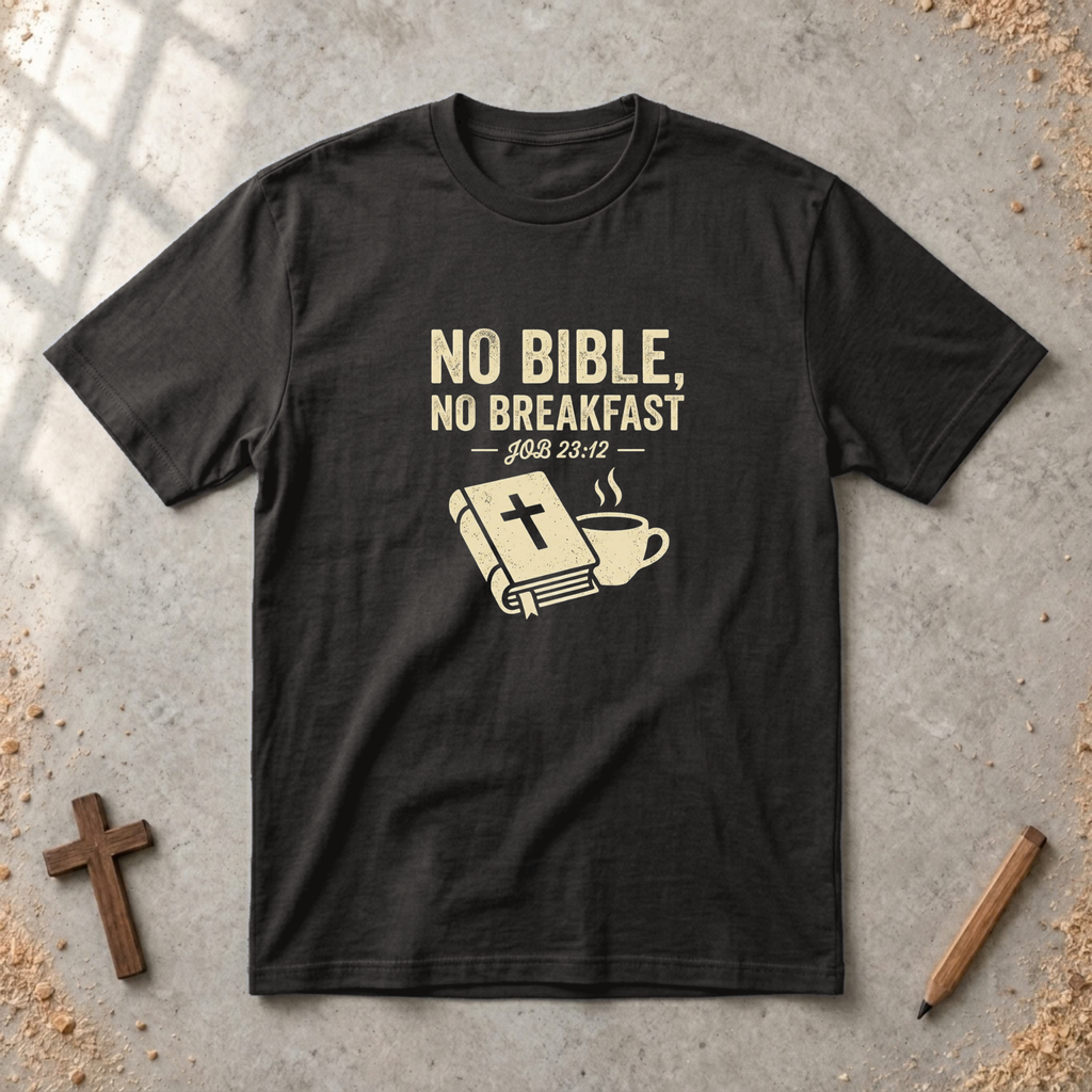No Bible, No Breakfast T-shirt