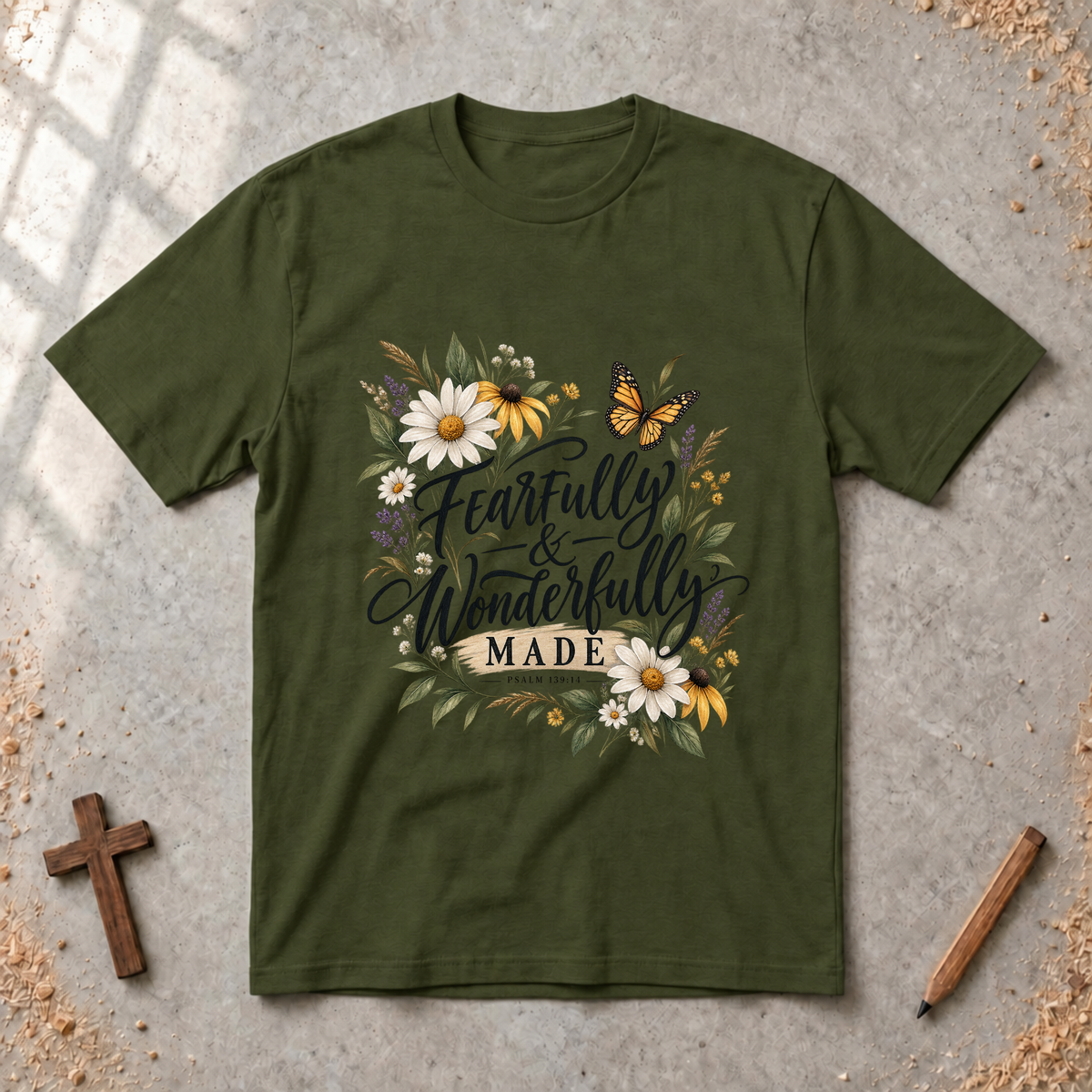 Fearfully and Wonderfully Made — Psalm 139:14 Christian T-Shirt