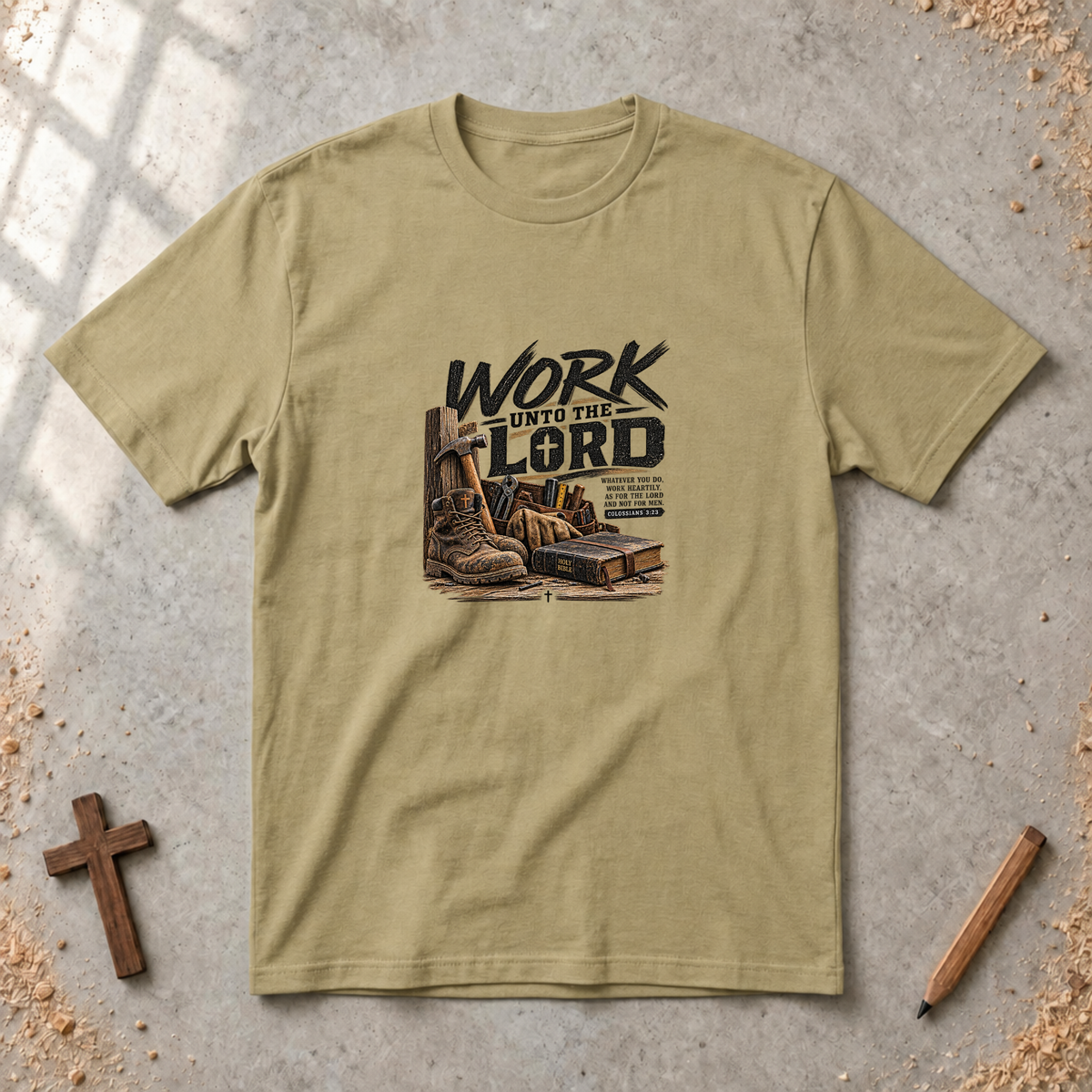 Work Unto the Lord — Colossians 3:23 T-Shirt