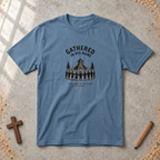 Gathered in His Name — Matthew 18:20 Christian T-Shirt