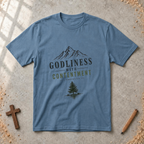 Godliness With Contentment - 1 Timothy 6:6 T-Shirt