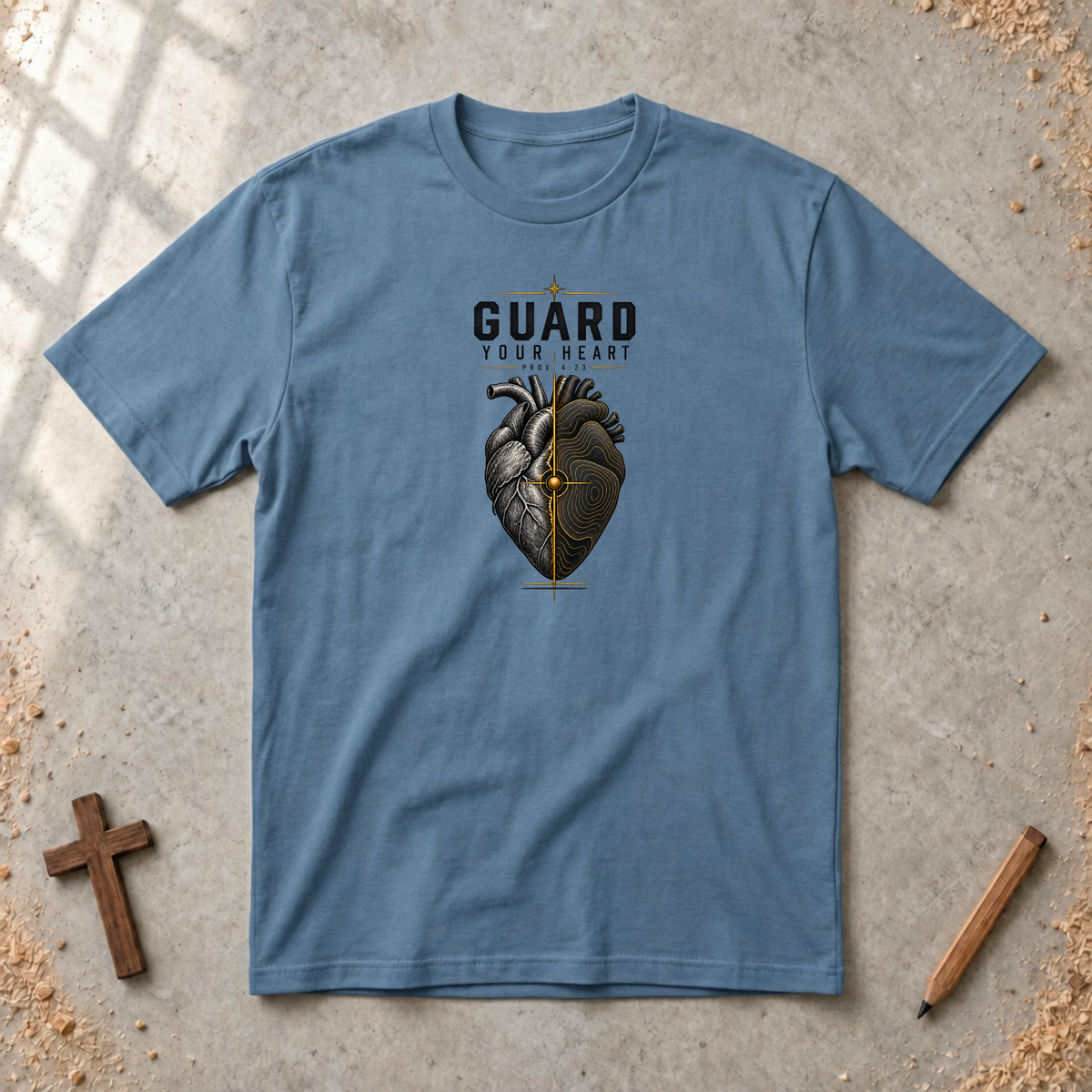 Guard Your Heart — Proverbs 4:23 Christian T-Shirt