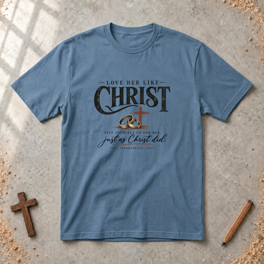 Love Her Like Christ — Christian Husband T-Shirt