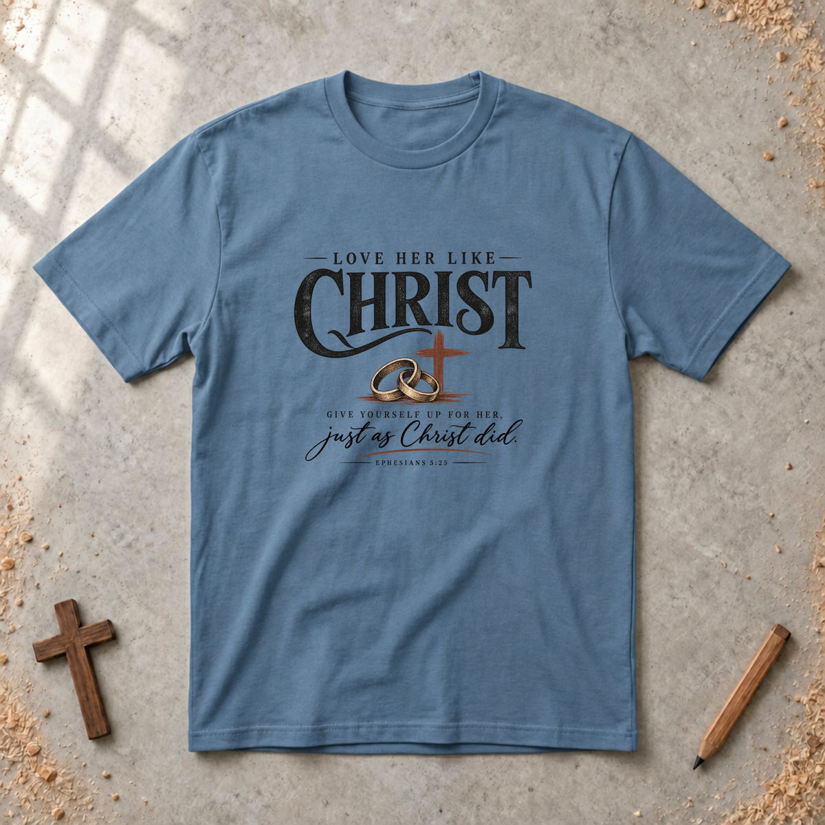 Love Her Like Christ — Christian Husband T-Shirt