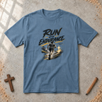 Run With Endurance — Hebrews 12:1 Christian T-Shirt