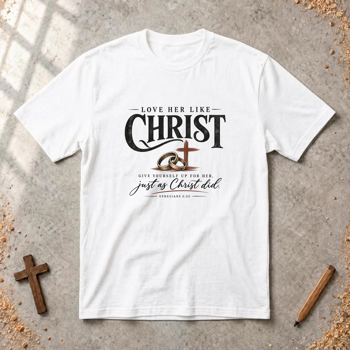 Love Her Like Christ — Christian Husband T-Shirt