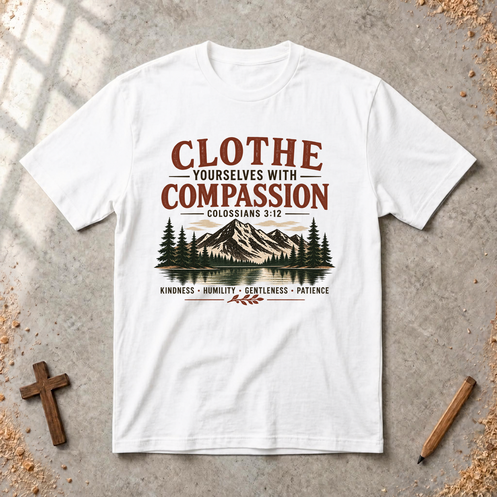 Clothe Yourselves With Compassion - Colossians 3:12 T-shirt