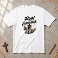 Run With Endurance — Hebrews 12:1 Christian T-Shirt