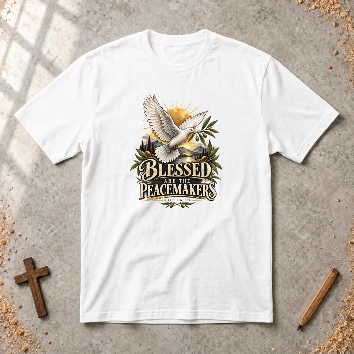 Blessed Are the Peacemakers — Matthew 5:9 Christian T-Shirt