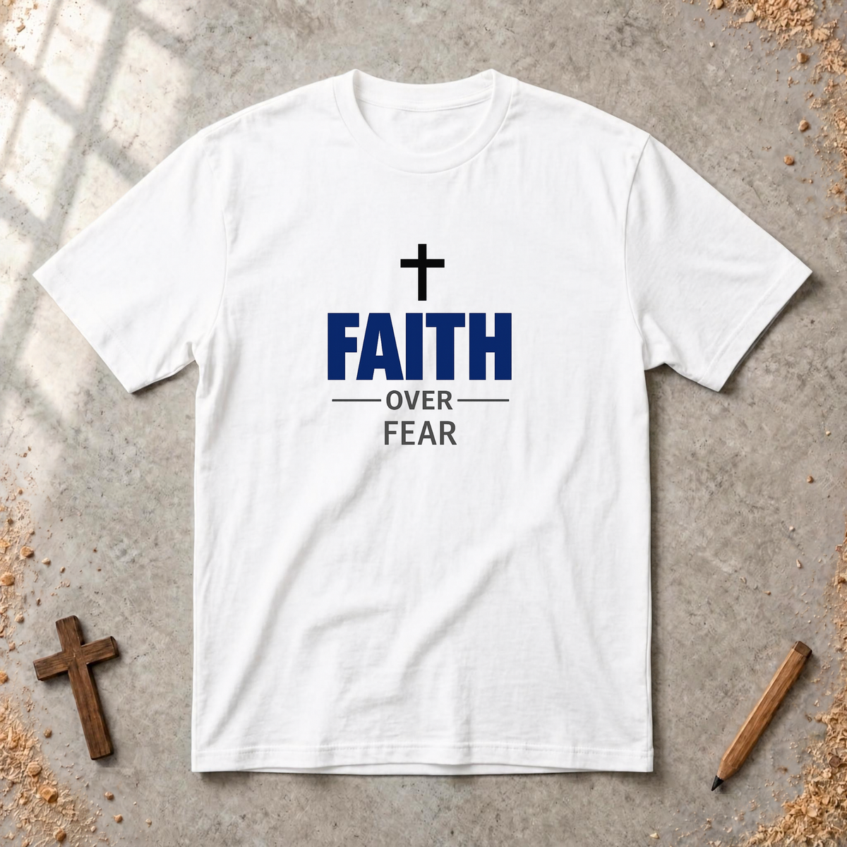 Faith over Fear-minimalist Tshirt